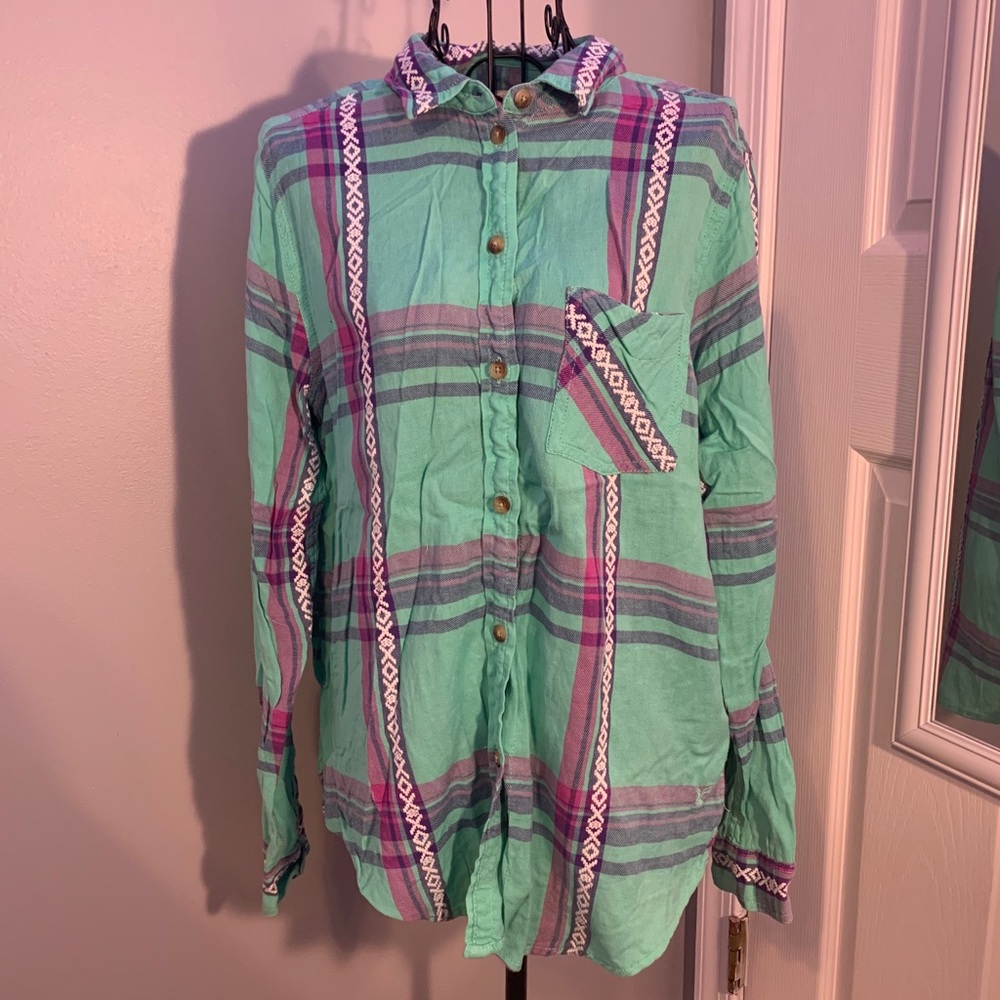 American Eagle Vintage Boyfriend Flannel Medium